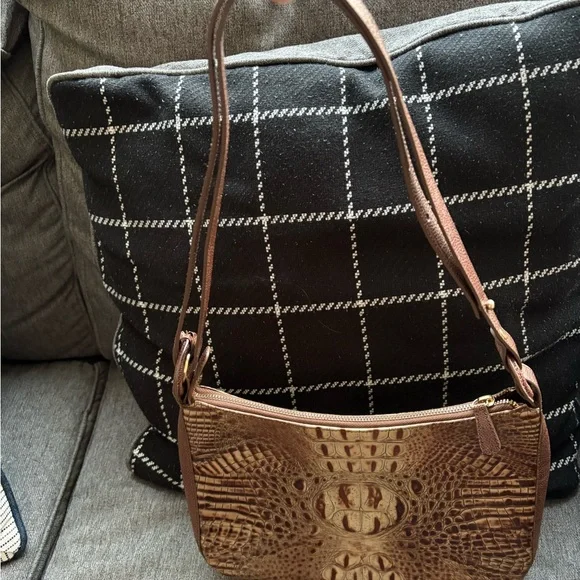 Brahmin Crocodile Embossed Shoulder Bag - Picture 6 of 7